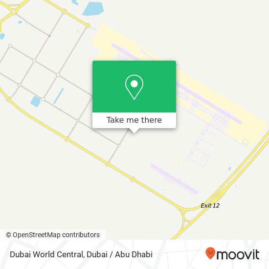 Dubai World Central map