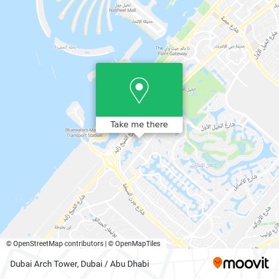 Dubai Arch Tower map