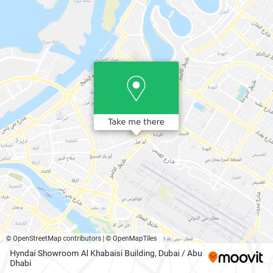 Hyndai Showroom Al Khabaisi Building map