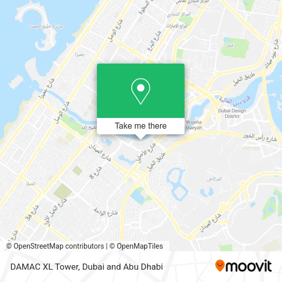 DAMAC XL Tower map