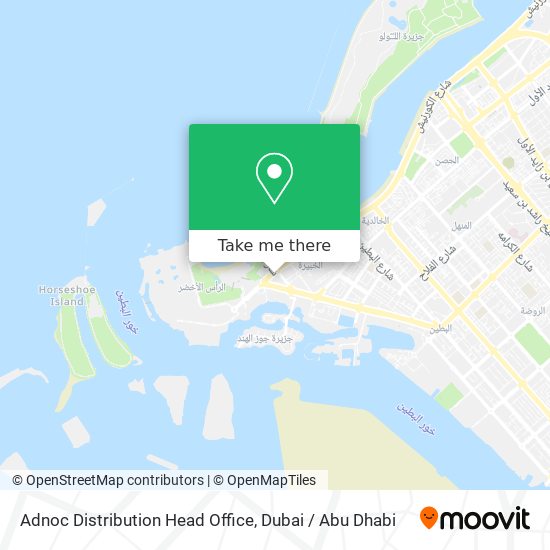 Adnoc Distribution Head Office map