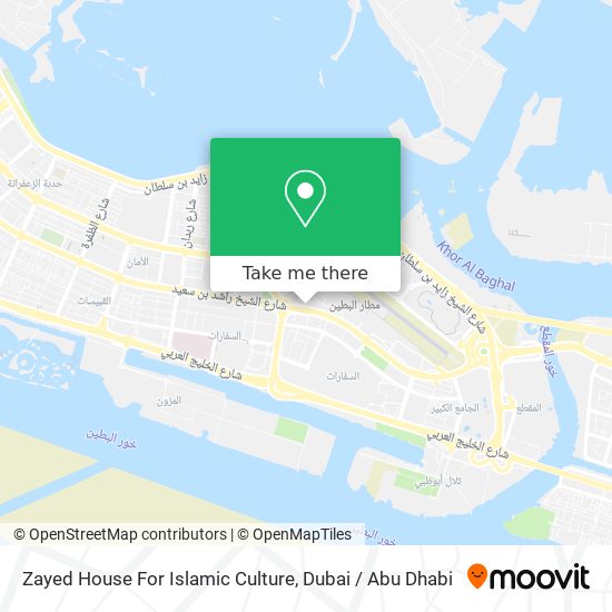 Zayed House For Islamic Culture map