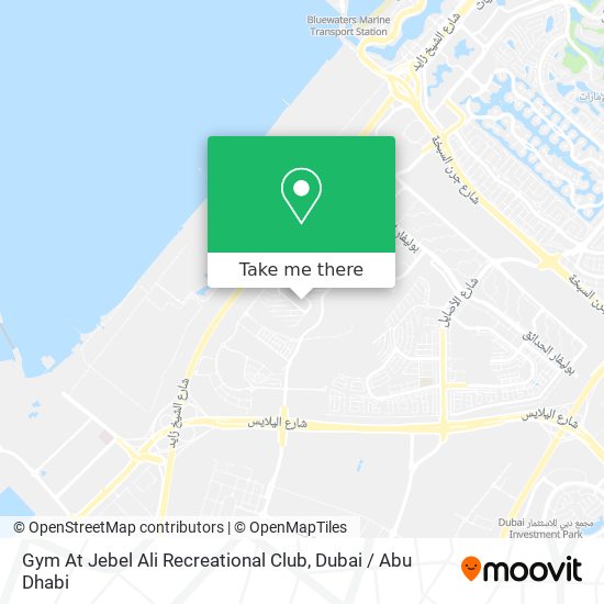 Gym At Jebel Ali Recreational Club map