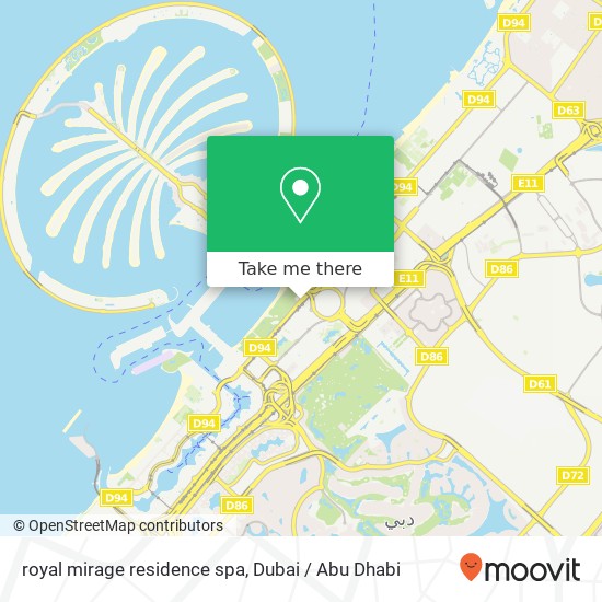 royal mirage residence spa map