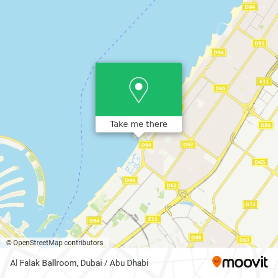Al Falak Ballroom map