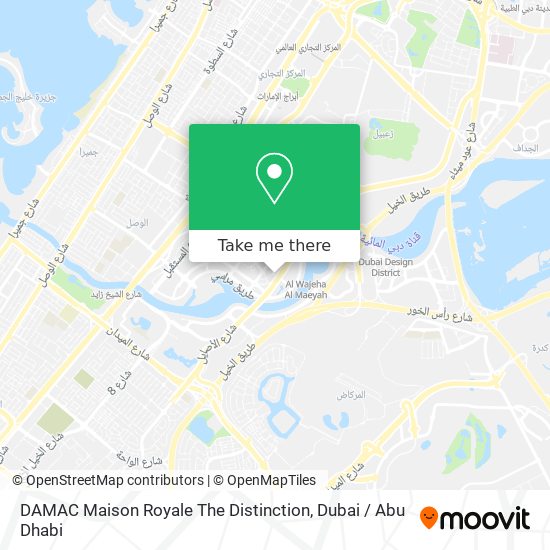DAMAC Maison Royale The Distinction map