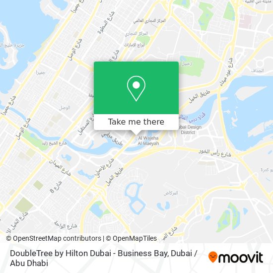 DoubleTree by Hilton Dubai - Business Bay map