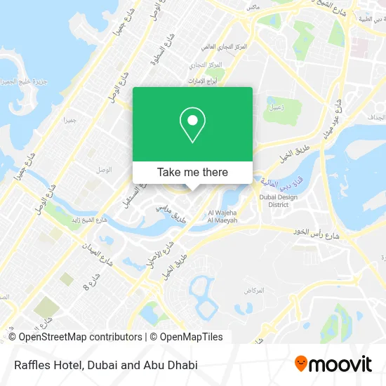 Raffles Hotel map