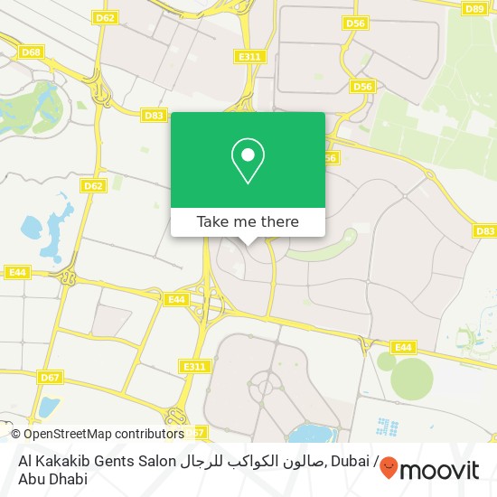Al Kakakib Gents Salon صالون الكواكب للرجال map