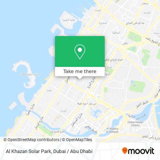 Al Khazan Solar Park map