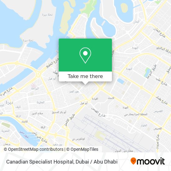 Canadian Specialist Hospital map