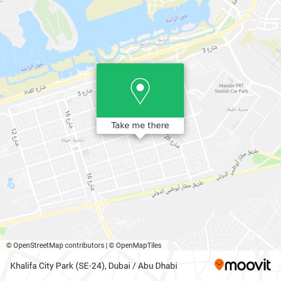 Khalifa City Park (SE-24) map