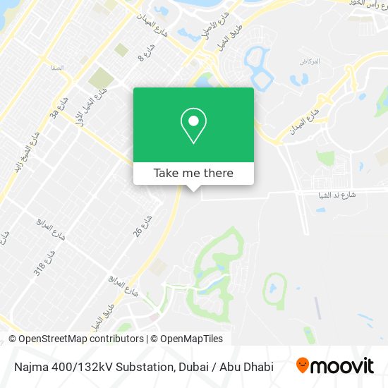 Najma 400/132kV Substation map