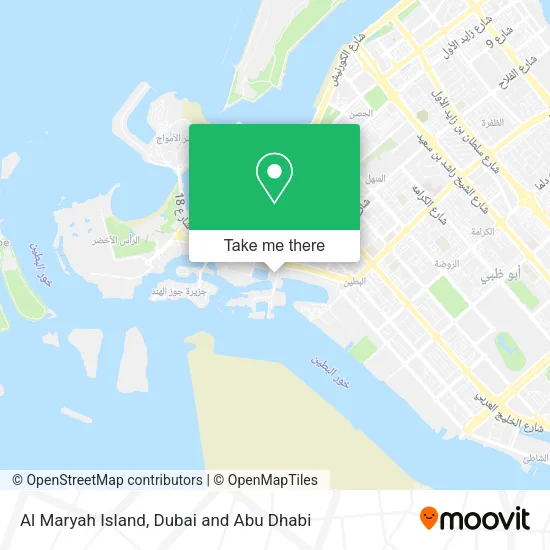 Al Maryah Island map