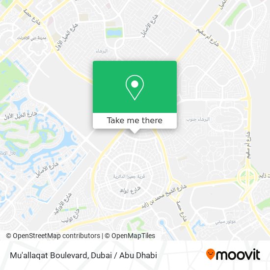 Mu'allaqat Boulevard map
