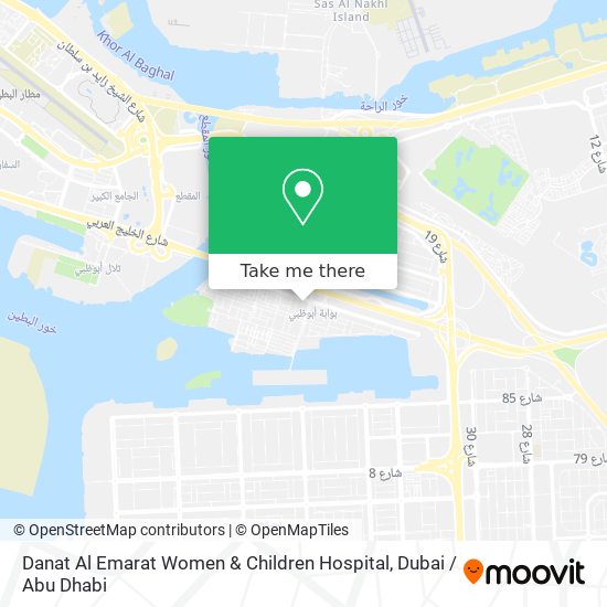 Danat Al Emarat Women & Children Hospital map