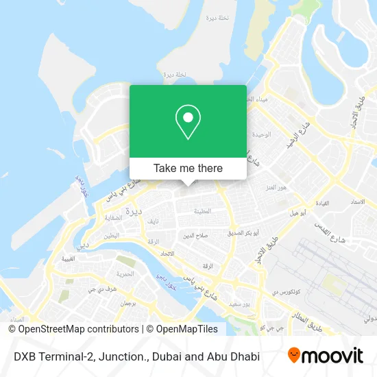 DXB Terminal-2, Junction. map