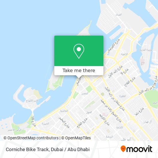 Corniche Bike Track map