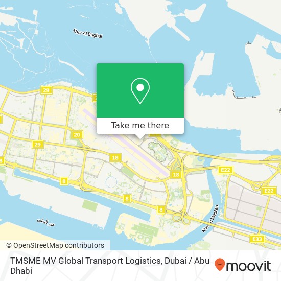 TMSME MV Global Transport Logistics map