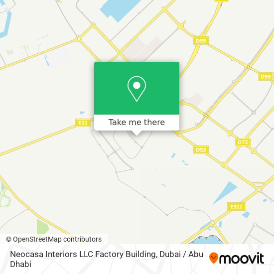 Neocasa Interiors LLC Factory Building map