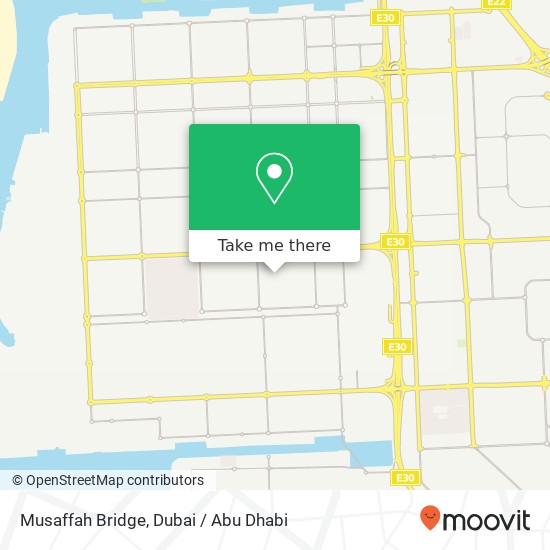 Musaffah Bridge map