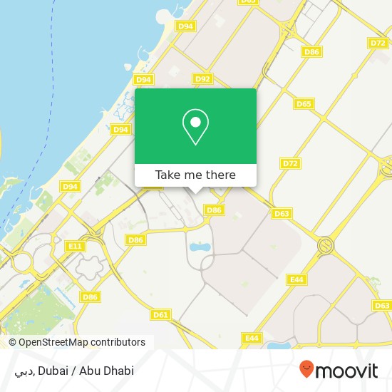 دبي map