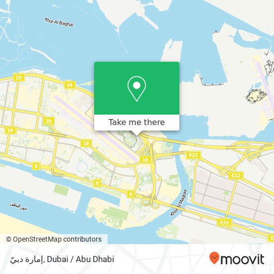 إمارة دبيّ map