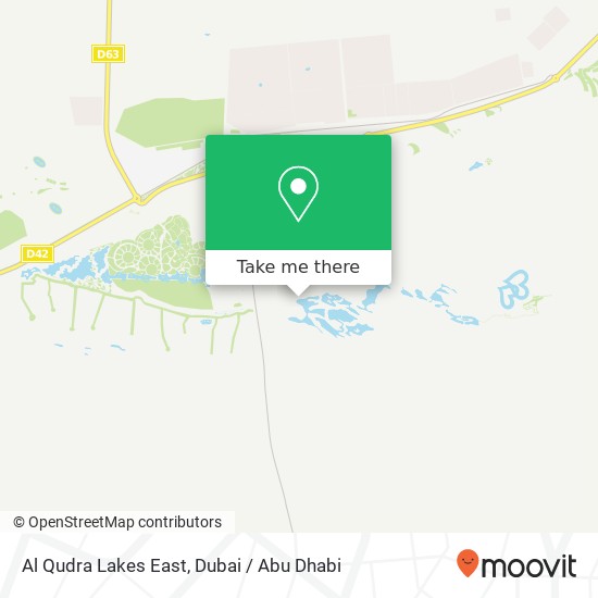 Al Qudra Lakes East map