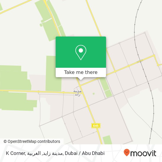 K Corner, مدينة زايد, الغربية map