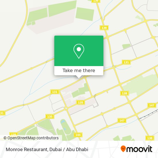 Monroe Restaurant map