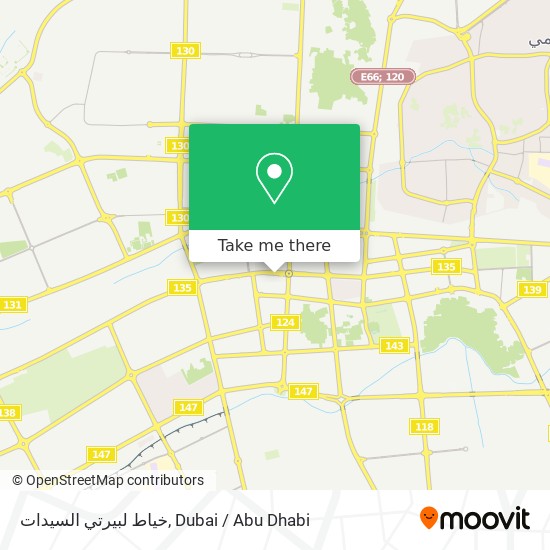 خياط لبيرتي السيدات map