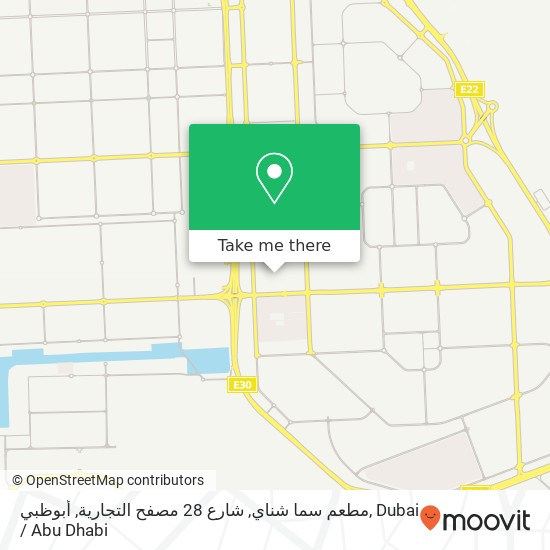 مطعم سما شناي, شارع 28 مصفح التجارية, أبوظبي map