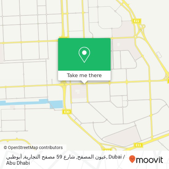 عيون المصفح, شارع 59 مصفح التجارية, أبوظبي map