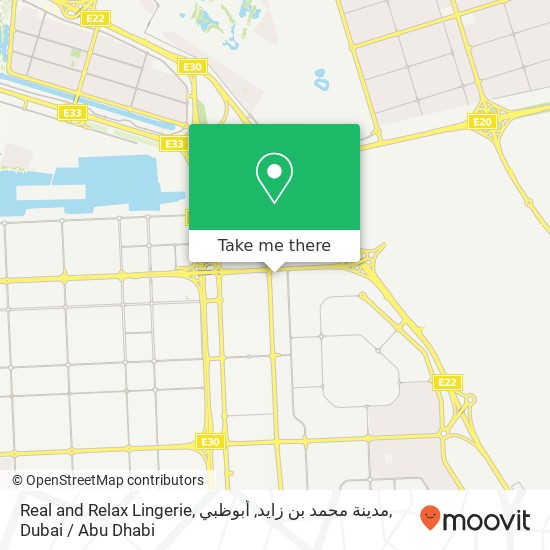 Real and Relax Lingerie, مدينة محمد بن زايد, أبوظبي map
