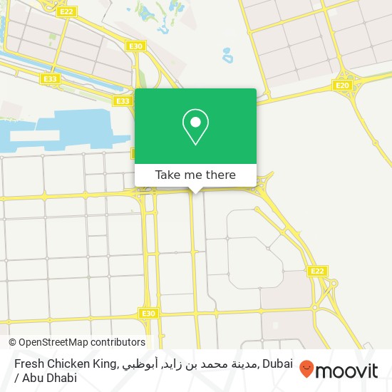 Fresh Chicken King, مدينة محمد بن زايد, أبوظبي map