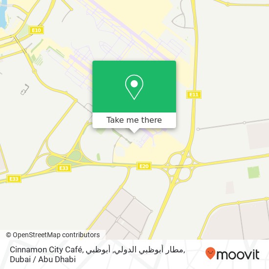 Cinnamon City Café, مطار أبوظبي الدولي, أبوظبي map