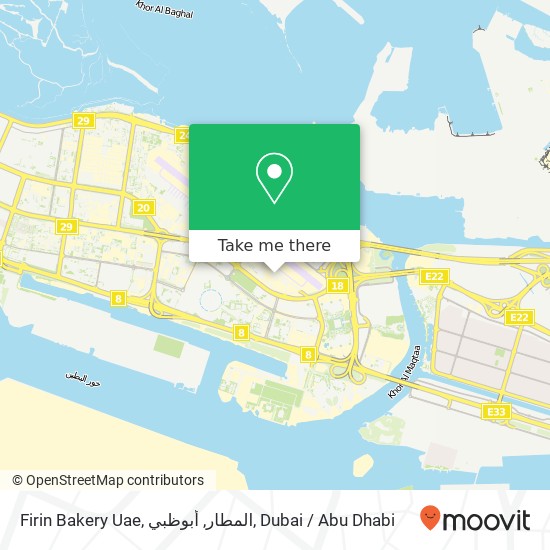 Firin Bakery Uae, المطار, أبوظبي map