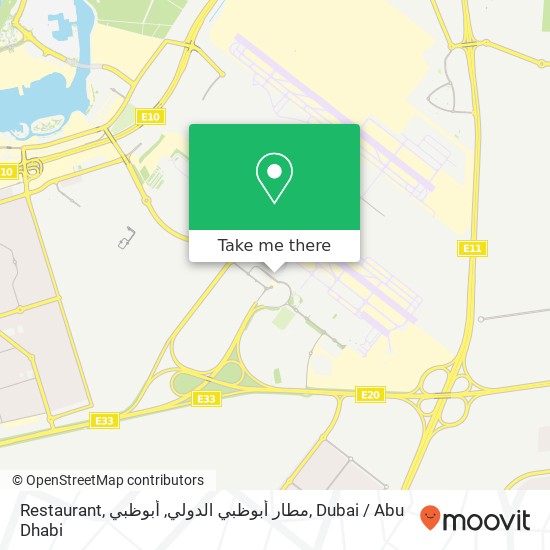 Restaurant, مطار أبوظبي الدولي, أبوظبي map