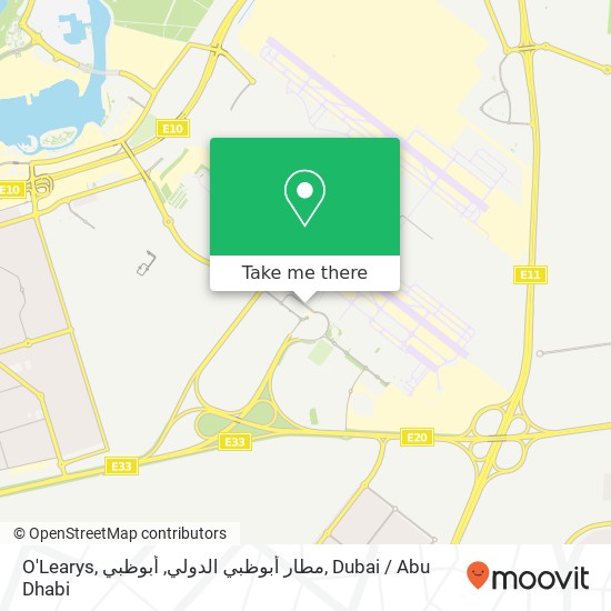 O'Learys, مطار أبوظبي الدولي, أبوظبي map