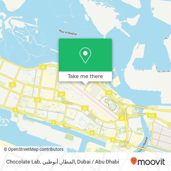 Chocolate Lab, المطار, أبوظبي map