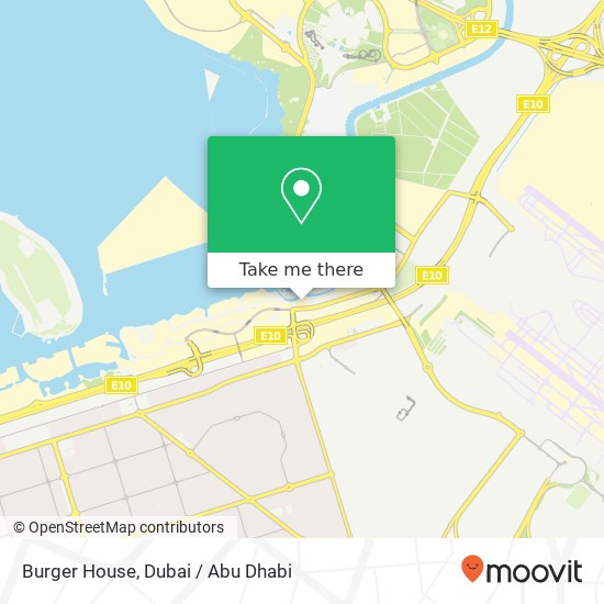 Burger House, شاطئ الراحة, أبوظبي map