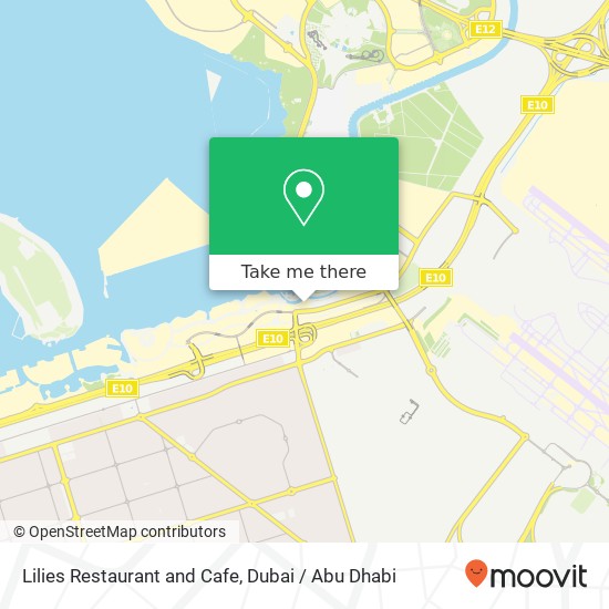 Lilies Restaurant and Cafe, شاطئ الراحة, أبوظبي map