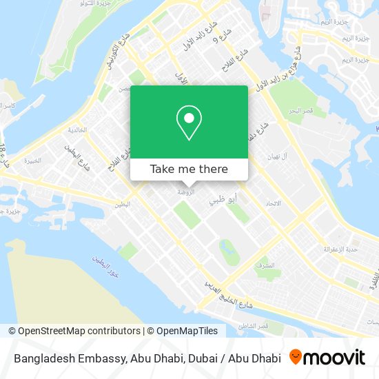 Bangladesh Embassy, Abu Dhabi map