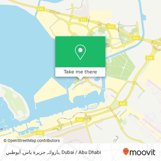 باروك, جزيرة ياس, أبوظبي map