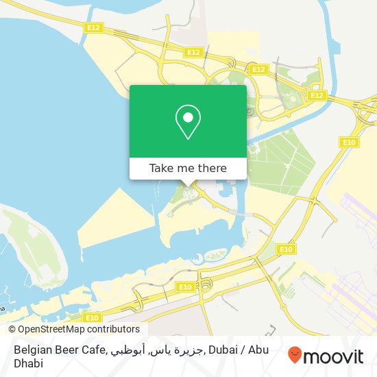 Belgian Beer Cafe, جزيرة ياس, أبوظبي map