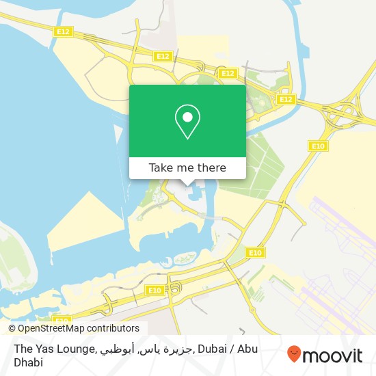 The Yas Lounge, جزيرة ياس, أبوظبي map