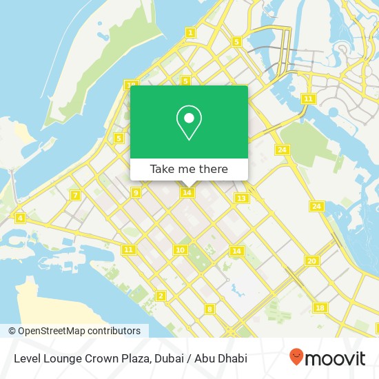 Level Lounge Crown Plaza map