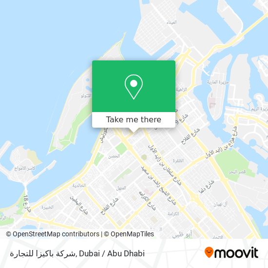 شركة باكيزا للتجارة map