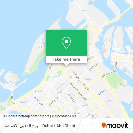 البرج الذهبي للاقمشة map