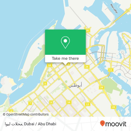 محلات ليوا map